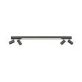 Lampa sufitowa PURE-LINES 5 - punktowa antracyt PaulNeuhaus - 6121-13