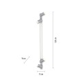 Lampa sufitowa PURE-LINES 5 - punktowa Aluminum PaulNeuhaus - 6121-95