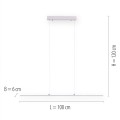 Lampa wisząca sufitowa PURE-LITE 1 - punktowa srebrny PaulNeuhaus - 8375-55