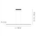 Lampa wisząca sufitowa PURE-LITE 1 - punktowa antracyt PaulNeuhaus - 8377-13