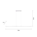 Lampa wisząca sufitowa PURE-LITE 1 - punktowa srebrny PaulNeuhaus - 8377-55