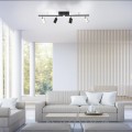 Lampa sufitowa PURE-MIRA 4 - punktowa czarny PaulNeuhaus - 6356-18