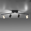 Lampa sufitowa PURE-MIRA 4 - punktowa czarny PaulNeuhaus - 6356-18
