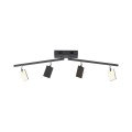 Lampa sufitowa PURE-MIRA 4 - punktowa czarny PaulNeuhaus - 6356-18