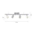 Lampa sufitowa PURE-MIRA 4 - punktowa Aluminum PaulNeuhaus - 6356-95