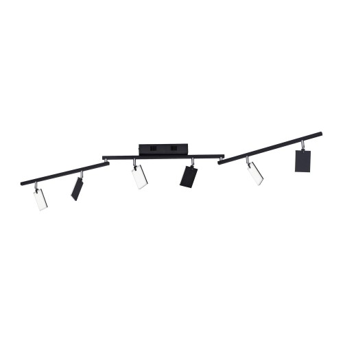 Lampa sufitowa PURE-MIRA 6 - punktowa czarny PaulNeuhaus - 6358-18