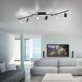Lampa sufitowa PURE-MIRA 6 - punktowa czarny PaulNeuhaus - 6358-18