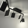 Lampa sufitowa PURE-MIRA 6 - punktowa czarny PaulNeuhaus - 6358-18