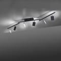 Lampa sufitowa PURE-MIRA 6 - punktowa czarny PaulNeuhaus - 6358-18