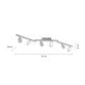 Lampa sufitowa PURE-MIRA 6 - punktowa Aluminum PaulNeuhaus - 6358-95