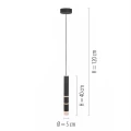 Lampa wisząca sufitowa PURE-VEGA 4 - punktowa czarny PaulNeuhaus - 2211-18