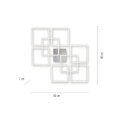 Lampa sufitowa Q-INIGO 8 - punktowa srebrny PaulNeuhaus - 6015-55
