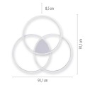 Lampa sufitowa Q-KATE 3 - punktowa Aluminum PaulNeuhaus - 6579-95