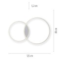Lampa sufitowa Q-KATE 2 - punktowa Aluminum PaulNeuhaus - 6590-95