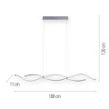 Lampa wisząca sufitowa Q-MALINA 2 - punktowa srebrny PaulNeuhaus - 2339-55