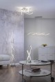 Lampa podłogowa stojąca Q-MALINA 2 - punktowa srebrny PaulNeuhaus - 439-55