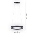 Lampa wisząca sufitowa Q-VITO 1 - punktowa antracyt PaulNeuhaus - 8410-13