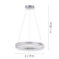 Lampa wisząca sufitowa Q-VITO 1 - punktowa srebrny PaulNeuhaus - 8411-55