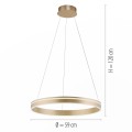Lampa wisząca sufitowa Q-VITO 1 - punktowa mosiądz matowy PaulNeuhaus - 8411-60