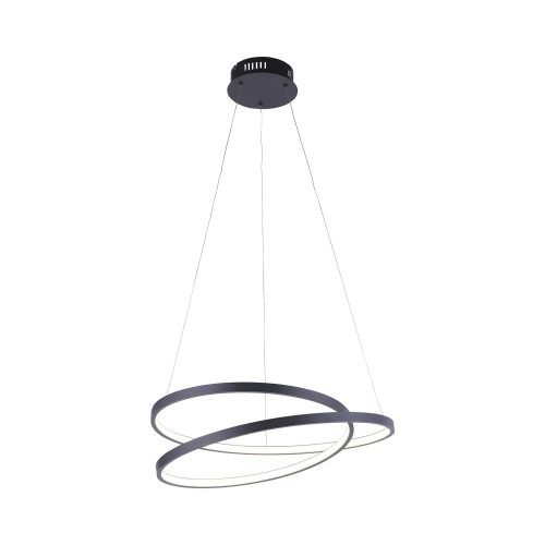 Lampa wisząca sufitowa ROMAN 1 - punktowa czarny PaulNeuhaus - 2472-18