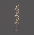 Lampa podłogowa stojąca SELINA 3 - punktowa czarny PaulNeuhaus - 415-18