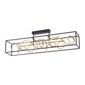 Lampa sufitowa SELINA 4 - punktowa czarny PaulNeuhaus - 6473-18