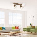 Lampa sufitowa ALAMI 2 - punktowa mosiądz matowy LeuchtenDirekt - 11487-60