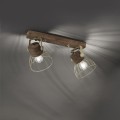 Lampa sufitowa ALAMI 2 - punktowa mosiądz matowy LeuchtenDirekt - 11487-60