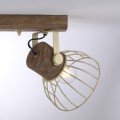 Lampa sufitowa ALAMI 2 - punktowa mosiądz matowy LeuchtenDirekt - 11487-60