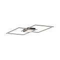 Lampa sufitowa ASMIN 1 - punktowa czarny LeuchtenDirekt - 14695-18