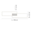 Lampa sufitowa ASMIN 3 - punktowa srebrny LeuchtenDirekt - 14711-55