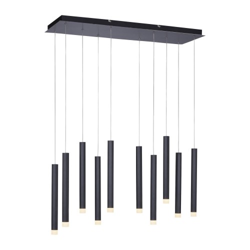 Lampa wisząca sufitowa BRUNO 10 - punktowa czarny LeuchtenDirekt - 15206-18