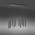 Lampa wisząca sufitowa BRUNO 10 - punktowa czarny LeuchtenDirekt - 15206-18