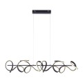 Lampa wisząca sufitowa CURLS 4 - punktowa czarny LeuchtenDirekt - 19033-18