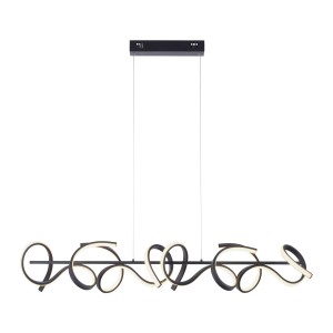 Lampa wisząca sufitowa CURLS 4 - punktowa czarny LeuchtenDirekt - 19033-18