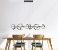 Lampa wisząca sufitowa CURLS 4 - punktowa czarny LeuchtenDirekt - 19033-18