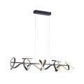 Lampa wisząca sufitowa CURLS 4 - punktowa czarny LeuchtenDirekt - 19033-18