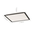 Lampa sufitowa FLAT 1 - punktowa czarny LeuchtenDirekt - 14755-18