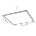 Lampa sufitowa FLAT 1 - punktowa srebrny LeuchtenDirekt - 14755-21