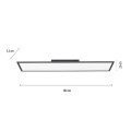 Lampa sufitowa FLAT 1 - punktowa czarny LeuchtenDirekt - 16533-18-O