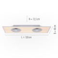 Lampa sufitowa FLAT-AIR 1 - punktowa Biały LeuchtenDirekt - 14643-16