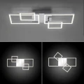 Lampa sufitowa IVEN 4 - punktowa srebrny LeuchtenDirekt - 14030-55