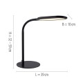 Lampa stołowa KELLY 1 - punktowa czarny LeuchtenDirekt - 14405-18