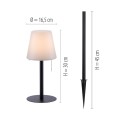 Lampa stołowa KENO 1 - punktowa czarny LeuchtenDirekt - 19753-18