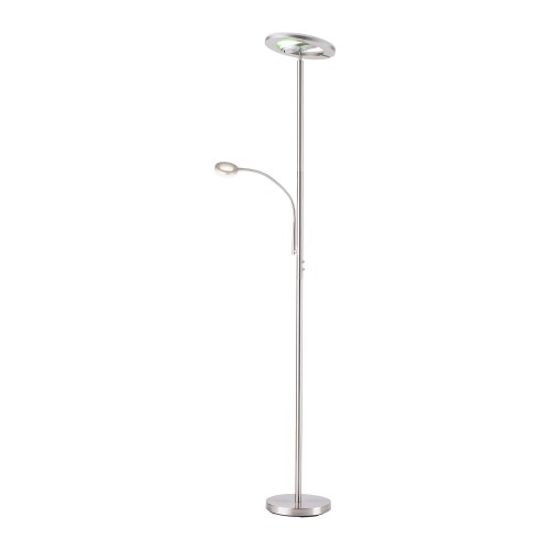 Lampa podłogowa stojąca Ls-ROCCO 2 - punktowa srebrny LeuchtenDirekt - 11858-55