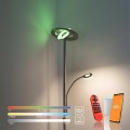 Lampa podłogowa stojąca Ls-ROCCO 2 - punktowa srebrny LeuchtenDirekt - 11858-55