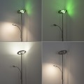 Lampa podłogowa stojąca Ls-ROCCO 2 - punktowa srebrny LeuchtenDirekt - 11858-55