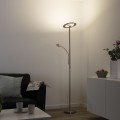 Lampa podłogowa stojąca Ls-ROCCO 2 - punktowa srebrny LeuchtenDirekt - 11858-55