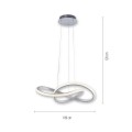 Lampa wisząca sufitowa MARIA 1 - punktowa Aluminum LeuchtenDirekt - 15402-95