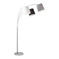Lampa podłogowa stojąca MELVIN 3 - punktowa srebrny LeuchtenDirekt - 15461-55